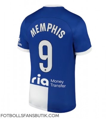 Atletico Madrid Memphis Depay #9 Replika Bortatröja 2023-24 Kortärmad